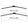Vordere Scheibenwischer für Peugeot 307 Break, Hatchback, Cabriolet, Limousine, SW (08.2000-05.2005) - Wischerblätter Flach