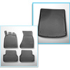 Set Kofferraumschale und angepasste Autoteppiche TPE PREMIUM für: Audi A6 C7 Limousine (03.2011-05.2018) - auch für die Quattro-Version