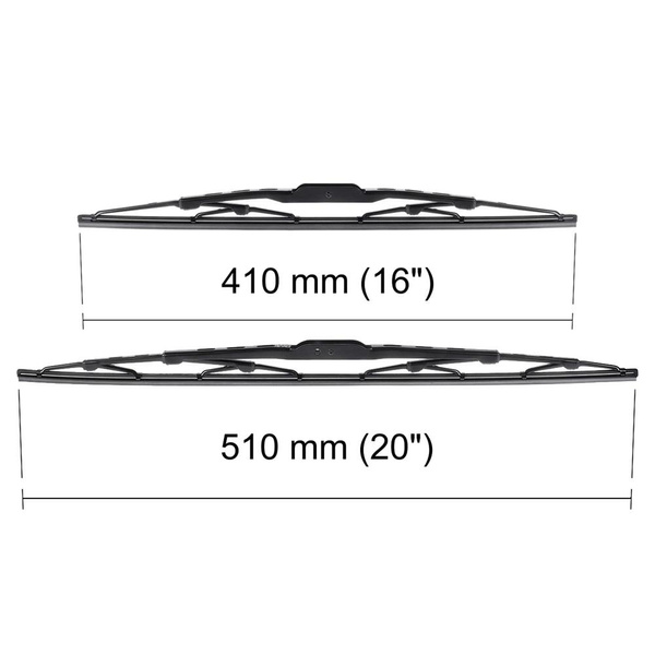 Vordere Scheibenwischer für Daihatsu Sirion II Hatchback (10.2004-2010) - Wischerblätter Standard