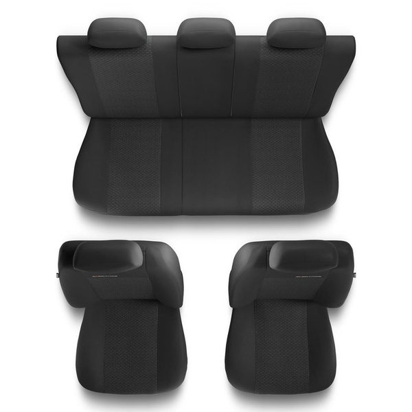 Universal Sitzbezüge Auto für Peugeot 308 I, II, III (2007-....) – Autositzbezüge Schonbezüge für Autositze – UNE-3