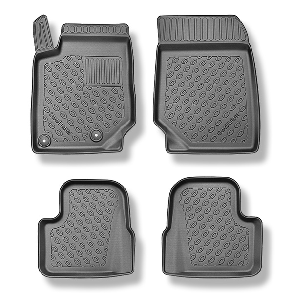 TPE Fußmatten Auto für Jeep Avenger SUV (01.2023-....) - schwarz Automatten Autoteppiche - nicht für die elektrische und Mild Hybrid Version