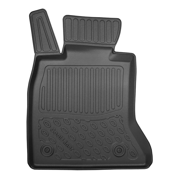 TPE Fußmatten Auto für BMW 5er F11 Touring (2013-04.2017) - schwarz Automatten Autoteppiche - ohne X-drive; vordere Sitzabstandsführungen (hinten) 365mm