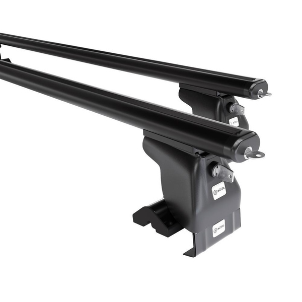 Aluminium-Dachträger für Chevrolet Lacetti (2004-2008) - schwarz Dachträger Dachgepäckträger - ohne Montagelemente