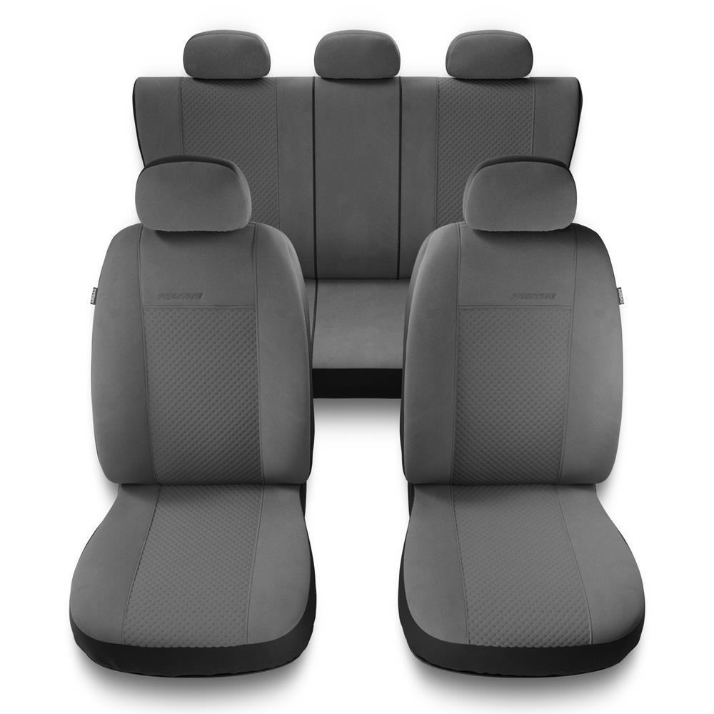 Universal Sitzbezüge Auto für Nissan Micra K11, K12, K13, K14 (1992-2019) -  Autositzbezüge Schonbezüge für Autositze - PG-2 grau