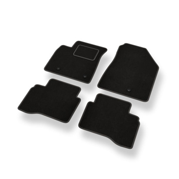 Fußmatten Auto für Kia Niro I Crossover (2016-2022) - Premium Velours schwarze A