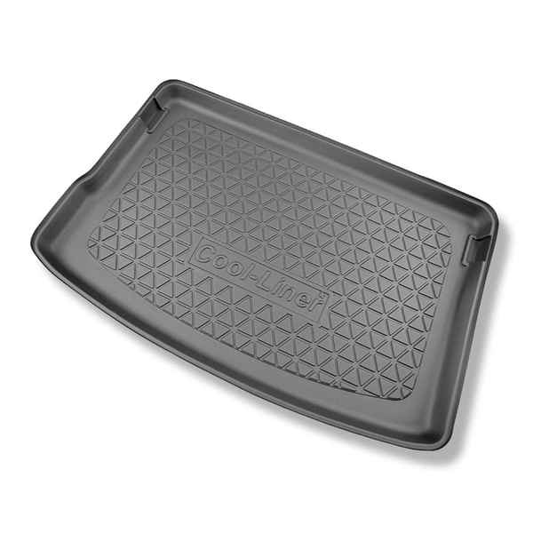 Set Kofferraumschale und angepasste Autoteppiche TPE für: Skoda Fabia IV Hatchback (09.2021-....) - oberer Kofferraum (für Multiboden);beweglicher Boden in höchster Stellung