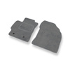 Fußmatten Auto für Toyota Corolla X Kombi, Limousine (2007-2013) - Premium Velours graue Automatten Autoteppiche