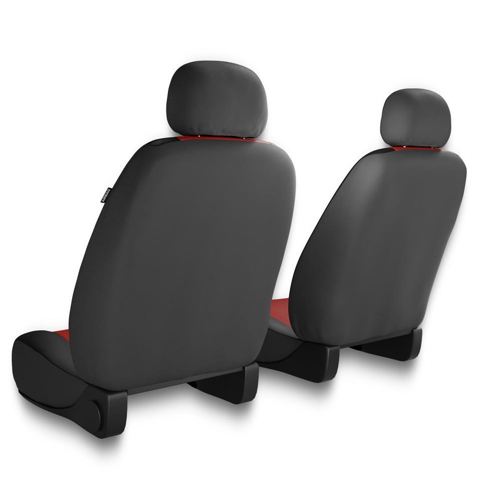 Universal Sitzbezüge Auto für Seat Toledo I, II, III, IV (1991-2019) - Vordersitze  Autositzbezüge Schonbezüge - 2XL-RD rot