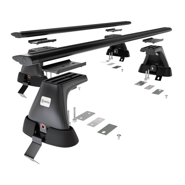 Aluminium-Dachträger für Opel Insignia (2009-2017) - schwarz Dachträger Dachgepäckträger - ohne Montagelemente