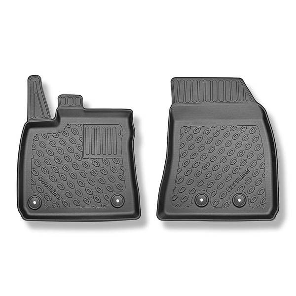 TPE Fußmatten Auto für Ford Transit Courier I Van (08.2014-2023) - schwarz Automatten Autoteppiche