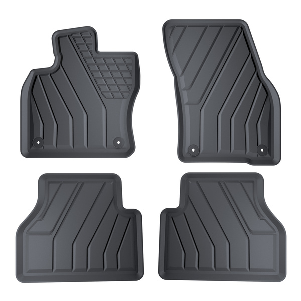 TPE Fußmatten Auto für Volkswagen Caddy V Van (2021-....) - schwarz Automatten Autoteppiche