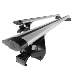 Aluminium-Dachträger für Opel Mokka A (2013-2019) - silbern Dachträger Dachgepäckträger - integrierte Relinge