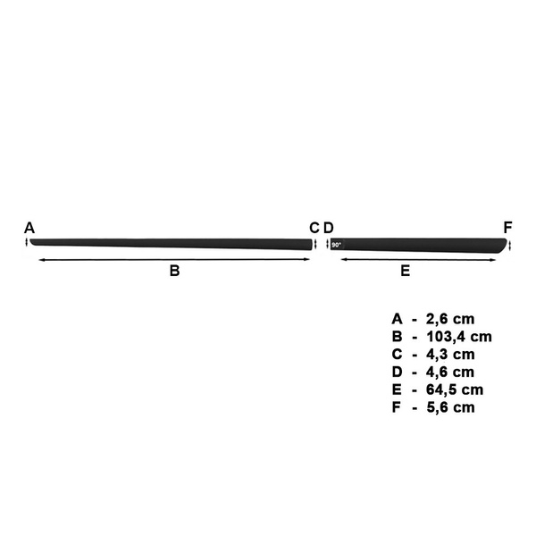 Schwarze Auto Seitenschutzleisten Honda Civic Hatchback (5 Türen) - (2012-2016)