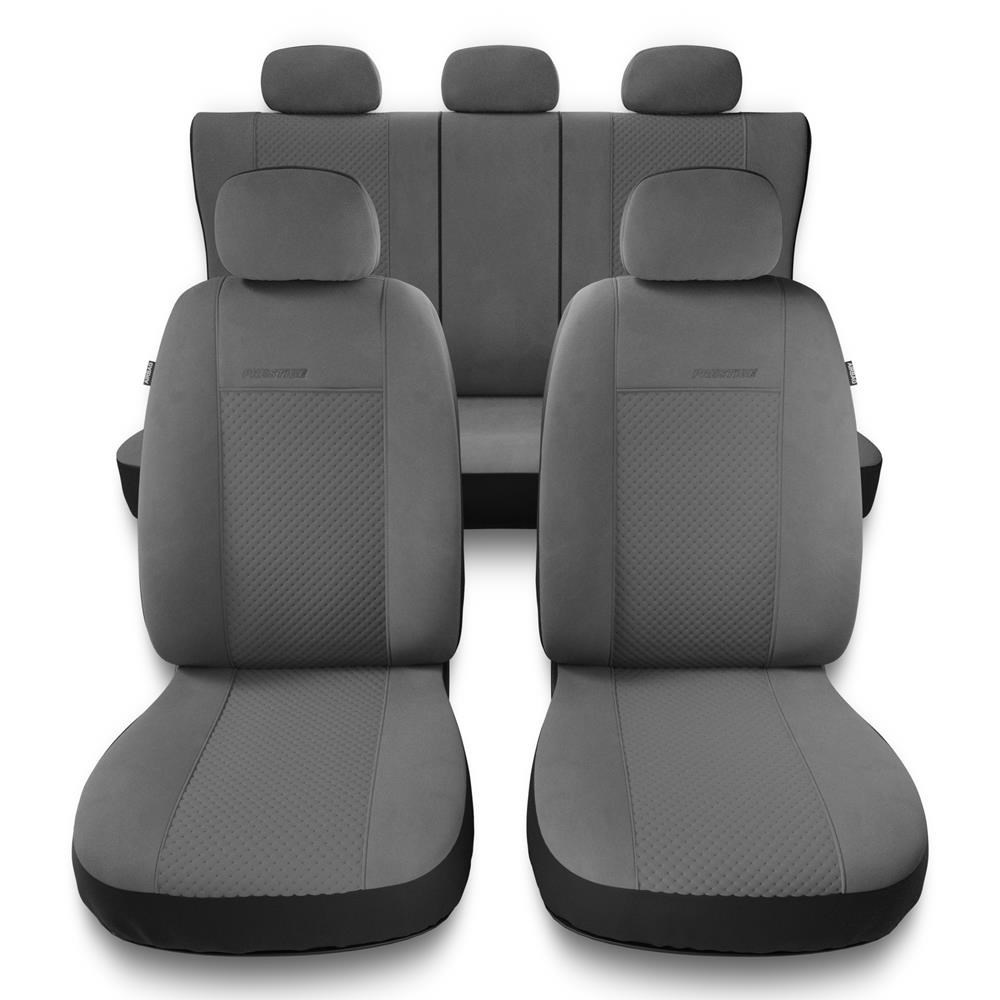 Universal Sitzbezüge Auto für Audi Q3 I, II (2011-2019) - Autositzbezüge  Schonbezüge für Autositze - PG-2 grau
