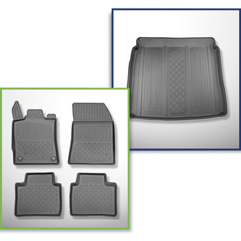 Set Kofferraumschale und angepasste Autoteppiche TPE für: Citroen C5 X SUV (05.2