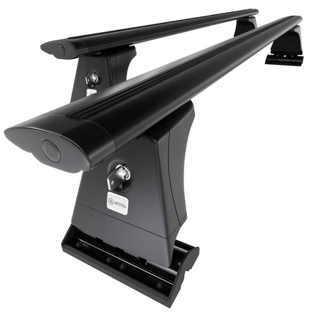 Aluminium-Dachträger für Opel Astra H mk III GTC (2005-2014) - schwarz Dachträger Dachgepäckträger - Montagepunkte