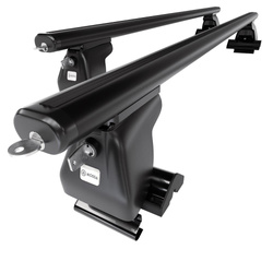 Aluminium-Dachträger für Ssangyong Musso (1993-2005) - schwarz Dachträger Dachgepäckträger - ohne Montagelemente