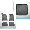 Set Kofferraumschale und angepasste Autoteppiche TPE für: BMW 5er E61 Touring (06.2004-2010)