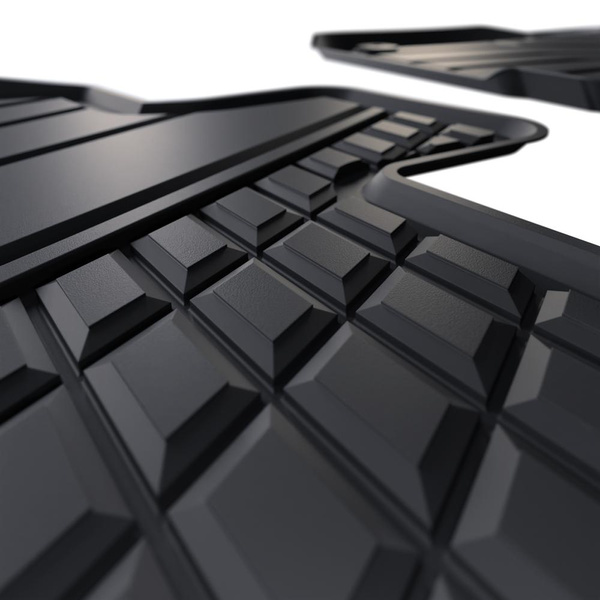 TPE Fußmatten Auto für Volkswagen Golf VIII mHEV Hatchback (2024-....) - schwarz Automatten Autoteppiche - mit Automatikgetriebe