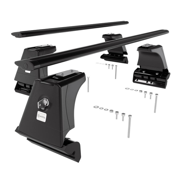 Aluminium-Dachträger für BMW 5er G30 (2017-2023) - schwarz Dachträger Dachgepäckträger - Montagepunkte