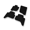 Fußmatten Auto für Mitsubishi L200 IV Pick-Up (2006-2015) - schwarze Automatten Autoteppiche