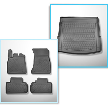 Set Kofferraumschale und angepasste Autoteppiche TPE für: Audi Q5 II FY SUV (01.