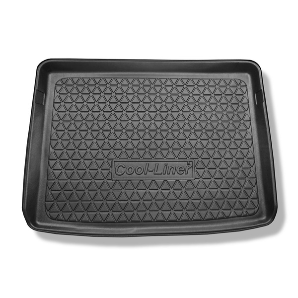 Kofferraumwanne für Mercedes-Benz B Klasse W246, W247 Sports Tourer (10.2011-....) - Kofferraummatte rutschfest Schutzmatte - obere Ladefläche; mit doppeltem Ladeboden (EASY VARIO PLUS SYSTEM (flache Ladefläche)); nicht fuer Plug-in Hybrid