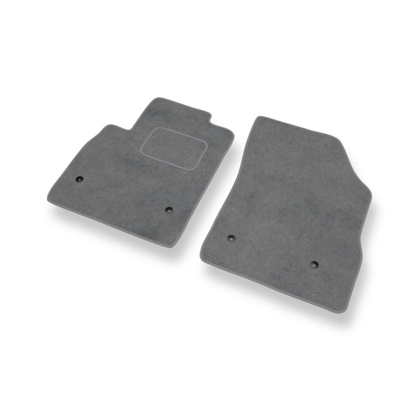 Fußmatten Auto für Opel Astra K Hatchback, Sports Tourer (2015-2022) - Premium Velours graue Automatten Autoteppiche