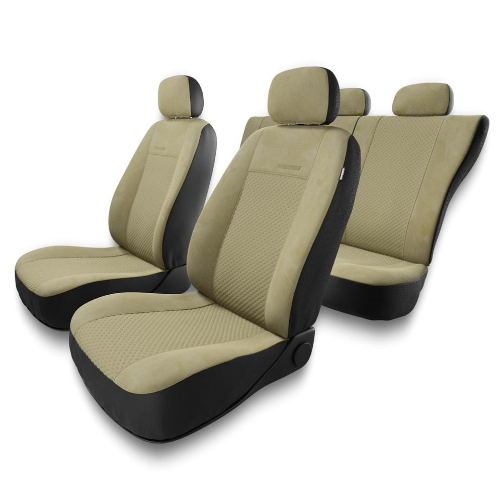 Universal Sitzbezüge Auto für Nissan X-Trail I, II, III (2001-2019) -  Autositzbezüge Schonbezüge für Autositze - PG-3 beige