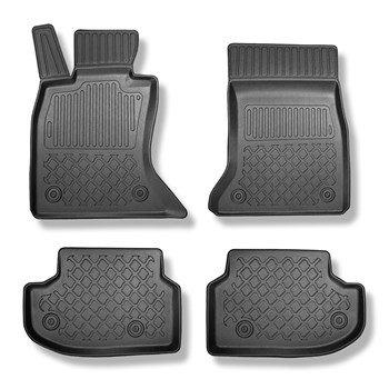 TPE Fußmatten Auto für BMW 5er F11 Touring (2013-04.2017) - schwarz Automatten A