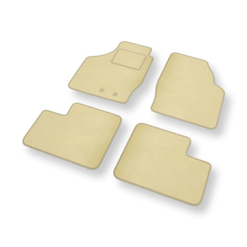 Fußmatten Auto für Suzuki Wagon R+ MPV (2003-2008) - Premium Velours beige Autom