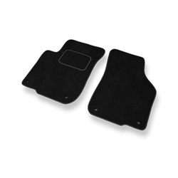 Fußmatten Auto für SEAT Leon I (1998-2006) - Premium Velours schwarze Automatten Autoteppiche