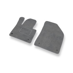 Fußmatten Auto für Citroen C5 III Limousine, Tourer (2008-2017) - Premium Velours graue Automatten Autoteppiche