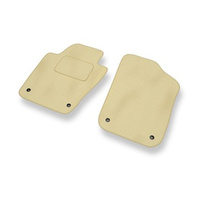 Fußmatten Auto für SEAT Ibiza IV (2008-2017) - Premium Velours beige Automatten Autoteppiche