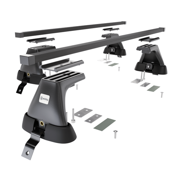 Stahl-Dachträger für Dacia Sandero mk II (2013-2020) - schwarz Dachträger Dachgepäckträger - ohne Montagelemente