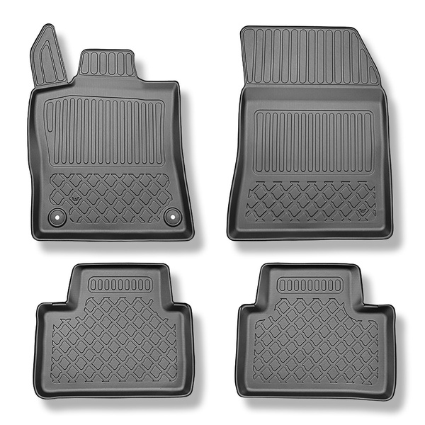 TPE Fußmatten Auto für Peugeot 308 III SW (12.2021-....) - schwarz Automatten Autoteppiche - auch für Plug-in Hybrid