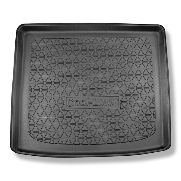 Kofferraumwanne für Audi Q3 F3 SUV (08.2018-....) - Kofferraummatte rutschfest Schutzmatte - Ladeboden oben (gerade Ladefläche); Varioboden im hoechsten Ebene; auch für die Quattro-Version
