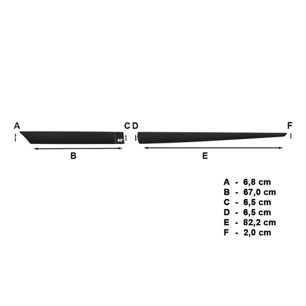 Schwarze Auto Seitenschutzleisten Chevrolet Spark Hatchback (2009-2015)