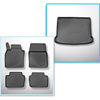 Set Kofferraumschale und angepasste Autoteppiche TPE für: Mazda 3 IV BP Hatchback (03.2019-....)