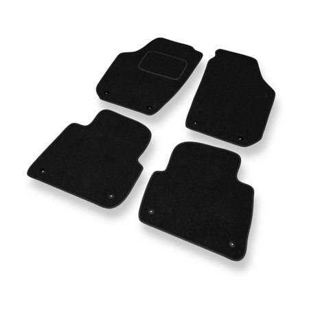 Fußmatten Auto für Skoda Roomster I (2006-2015) - schwarze Automatten Autoteppiche