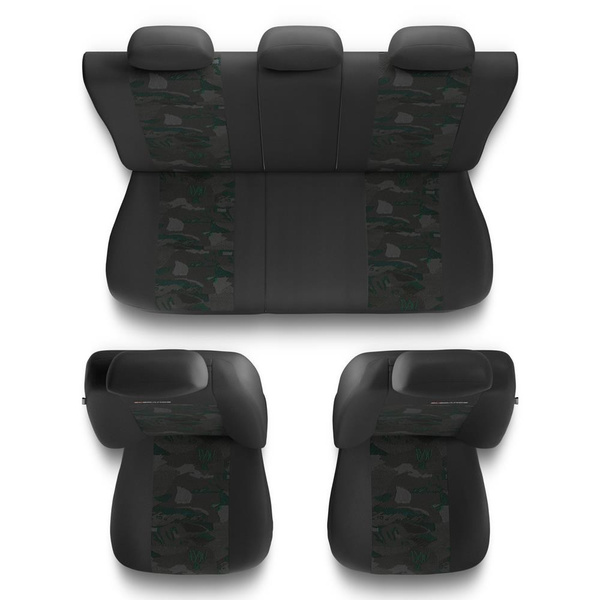 Universal Sitzbezüge Auto für Suzuki Swift III, IV, V, VI, VII (1996-....) - Autositzbezüge Schonbezüge für Autositze - UNE-GR