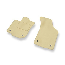 Fußmatten Auto für Volkswagen Phaeton Limousine (2002-2016) - Premium Velours beige Automatten Autoteppiche