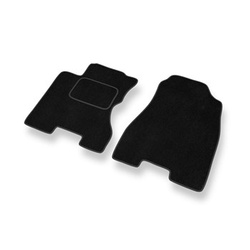 Fußmatten Auto für Renault Koleos I SUV (2008-2015) - Premium Velours schwarze Automatten Autoteppiche