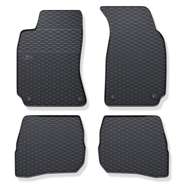 Gummifußmatten Auto für Volkswagen Passat B5 (1996-2005) - schwarz Gummimatten Gummi Fußmatten