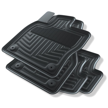 Gummifußmatten Auto für Audi A3 8Y (2020-....) - Gummimatten Gummi Fußmatten - schwarze