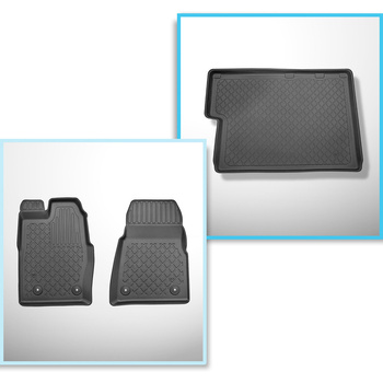 Set Kofferraumschale und angepasste Autoteppiche TPE für: Ford Tourneo Custom L2