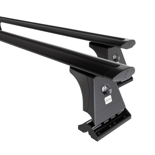 Aluminium-Dachträger für Mitsubishi Lancer EVO X (2008-2016) - schwarz Dachträger Dachgepäckträger - Montagepunkte