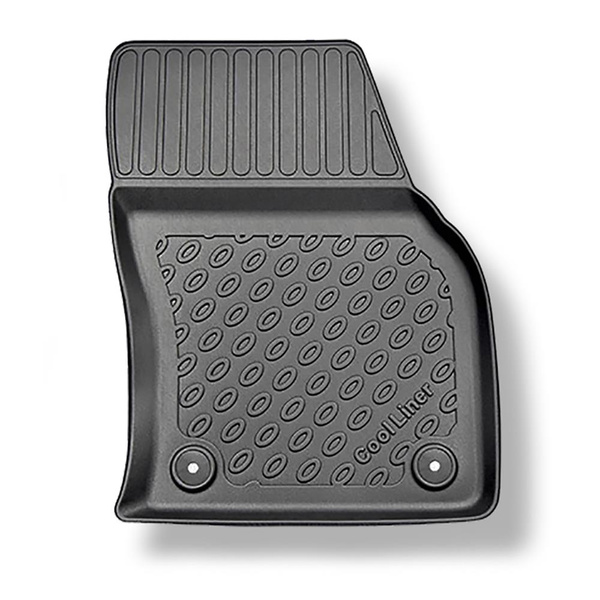 Set Kofferraumschale und angepasste Autoteppiche TPE für: Audi Q3 Sportback (09.2019-....) - auch mit Hybridantrieb TFSI e Plug-in Hybrid;oberer Kofferraum (mit Multiboden)