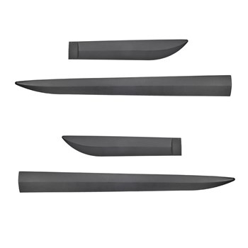 Schwarze Auto Seitenschutzleisten Nissan Juke Crossover (2010-2019)