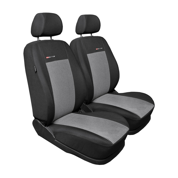 Maßgeschneiderte Sitzbezüge Auto für Peugeot Partner II Van (2008-2018) nur vordere Sitze - zwei einzelne Sitze - Autositzbezüge Schonbezüge für Autositze - E2